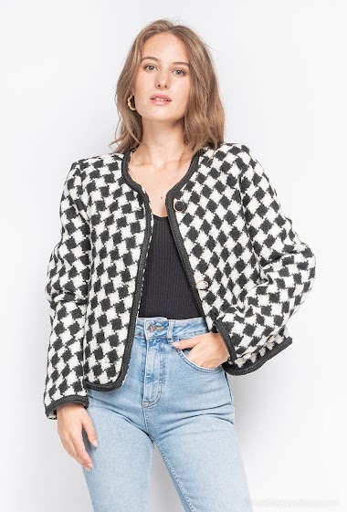 Wholesaler Amy&Clo - Short textured jacket