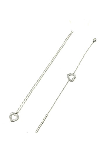 Wholesaler An'gel - Necklace & Bracelet Stainless Steel PAC017
