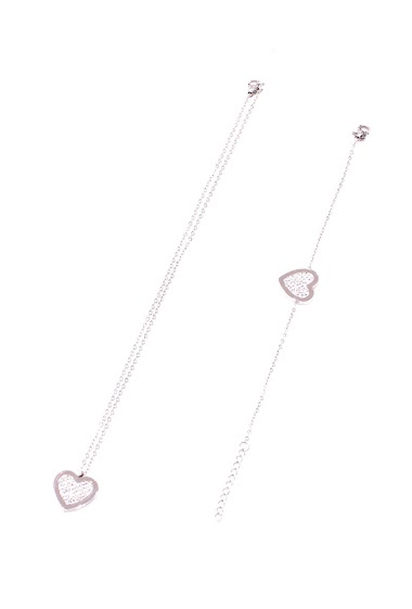 Wholesaler An'gel - Necklace & Bracelet Stainless Steel PAC033CR