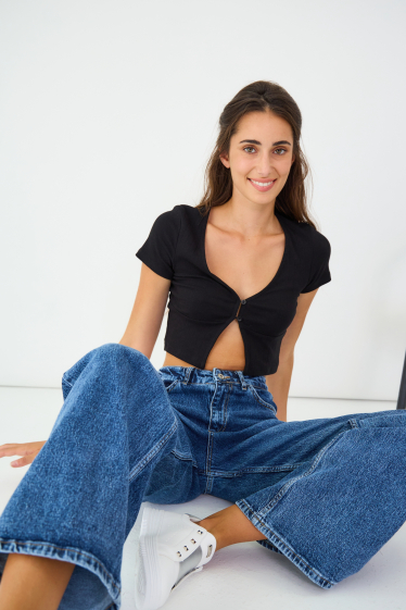 Wholesaler ANA & LUCY - Loose baggy dad jeans (High Waist)
