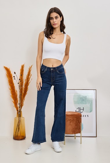 Grossiste ANA & LUCY - Jeans à jambe large ( Ultra Wide-Leg )