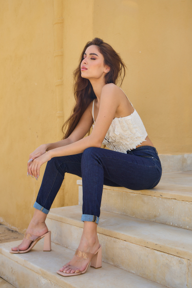 Wholesaler ANA & LUCY - Slim push-up jeans ( Raw denim )