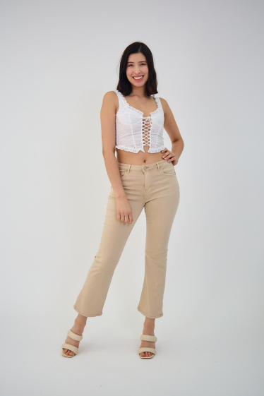 Grossiste ANA & LUCY - Pantalon bootcut cropped