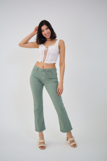 Grossiste ANA & LUCY - Pantalon bootcut cropped