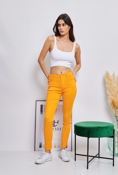 Wholesalers ANA & LUCY - Color slim pants (Push-up)
