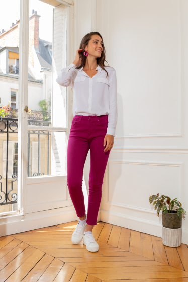 Wholesaler ANA & LUCY - Color slim pants (Push-up)