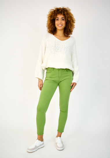 Wholesaler ANA & LUCY - Slim colored pants (Push-up) - ANA & LUCY