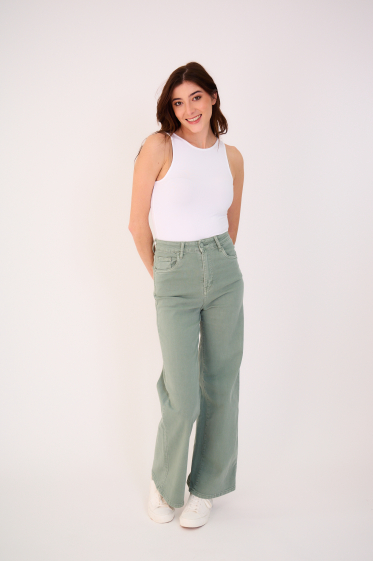 Wholesaler ANA & LUCY - Colored wide-leg pants