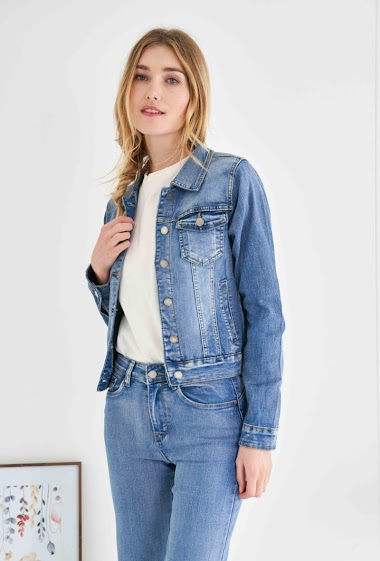 Slim jeans jacket ( Washed out )
