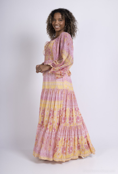 Großhändler ANATA PARIS - rückenfreies Bohemian-Kleid