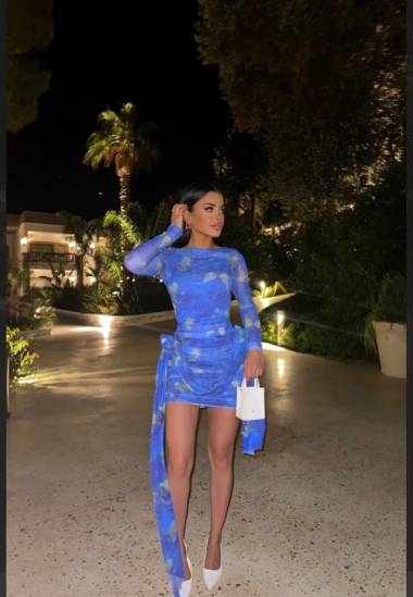 Grossiste ANATA PARIS - robe  sexy courte bleue électrique