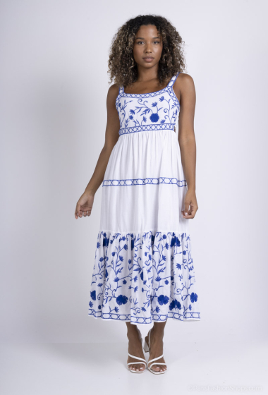Wholesaler ANATA PARIS - embroidered summer dress