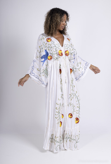 Wholesaler ANATA PARIS - long embroidered dress
