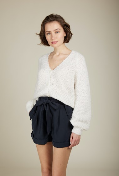 Grossiste Andy & Lucy - Short coupe large toucher velours
