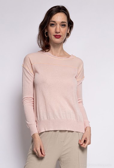 Wholesaler Andy & Lucy - Bi-material sweater
