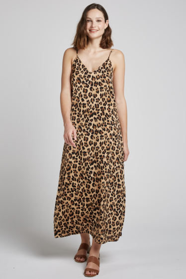 Wholesaler Andy & Lucy - Leopard print midi dress