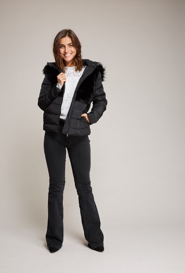 Wholesaler Andy & Lucy - Padded coat with fur