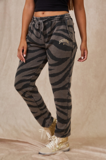 Wholesaler APRIL VINTAGE - THICK ZEBRA JOG PANTS