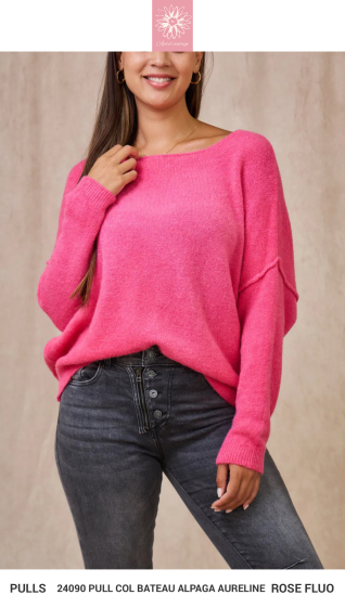 Wholesaler APRIL VINTAGE - ALPACA V-NECK SWEATER