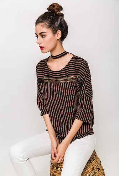 Wholesaler ARELINE (Theoline) - Striped blouse