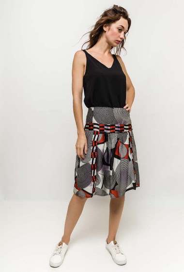 Wholesaler ARELINE (Theoline) - Printed skirt