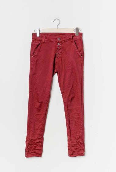 Großhändler ARELINE (Theoline) - Cotton pants with button closure