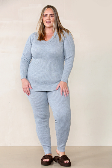 Wholesaler ARLEQUINN - Plus size knitted pants set