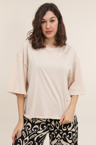 Grossiste ARLEQUINN - T-shirt col rond grande taille