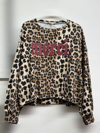 Wholesaler AROMA - leopard sweatshirt