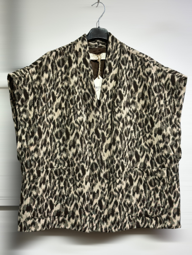 Mayorista AROMA - chaqueta de leopardo sin chaleco