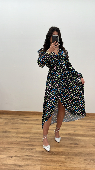Großhändler Artflow - Gepunktetes Kleid