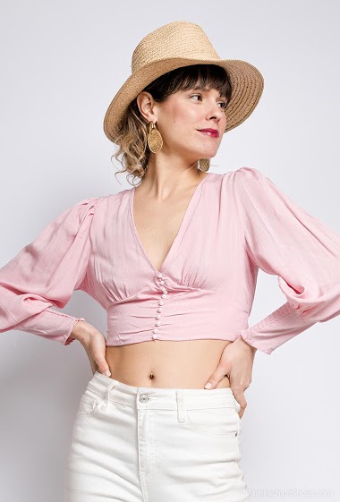 Wholesaler Arty Blush - Crop blouse