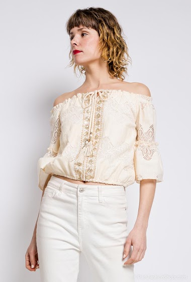 Wholesaler Arty Blush - Lace blouse