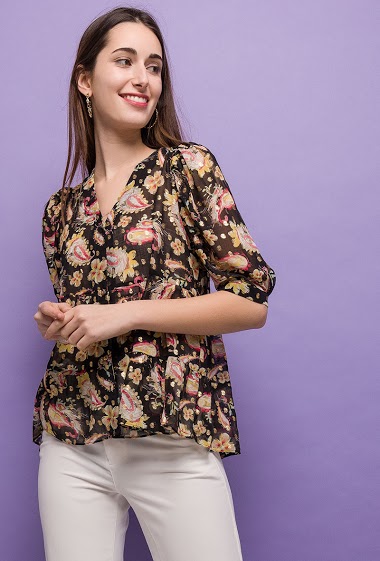 Wholesaler Arty Blush - Printed blouse