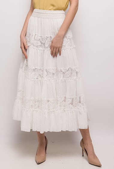 Wholesaler Arty Blush - Bohemian maxi skirt