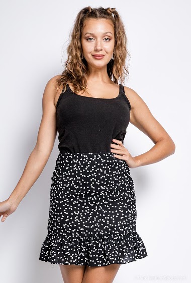 Wholesaler Arty Blush - Heart print skirt