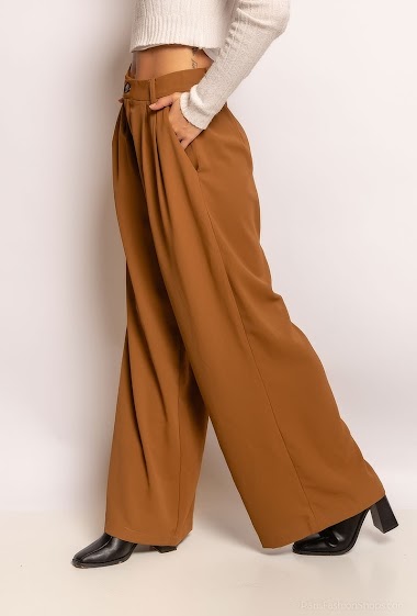 Grossiste Arty Blush - Pantalon large à pinces