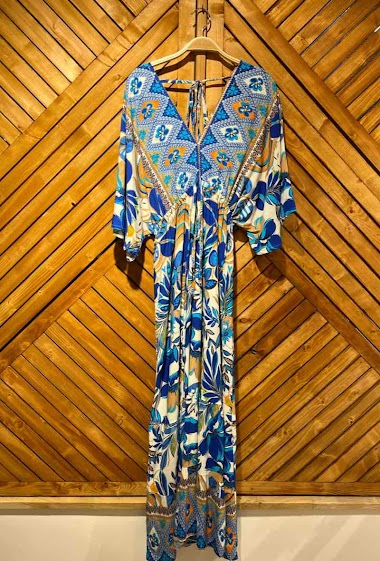 Wholesaler Arty Blush - Long flower dress