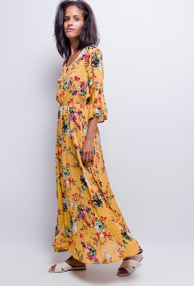 Wholesaler Arty Blush - Floral maxi dress