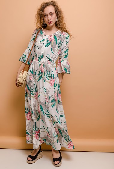 Wholesaler Arty Blush - Tropical dress
