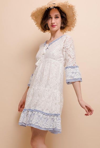 Wholesaler Arty Blush - Lace dress