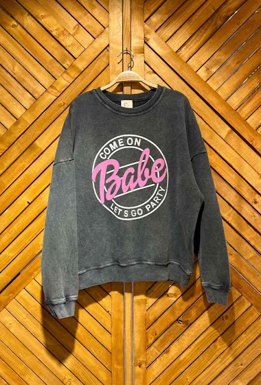 Wholesaler Arty Blush - Babe Sweatshirt
