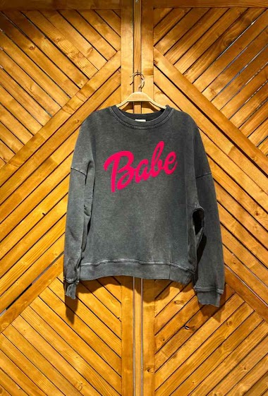 Wholesaler Arty Blush - Babe Sweatshirt