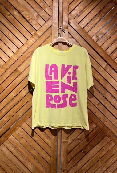 Wholesaler Arty Blush - La Vie En Rose t-shirt