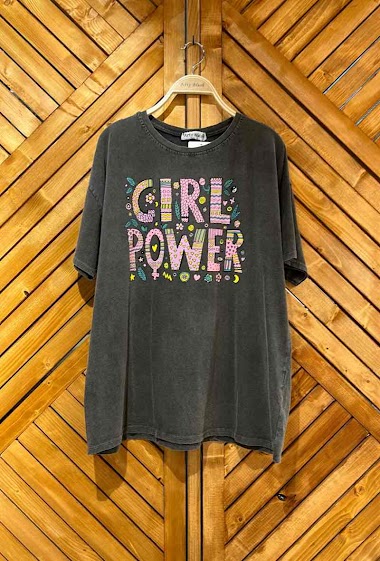 Grossiste Arty Blush - T-shirt Girl Power