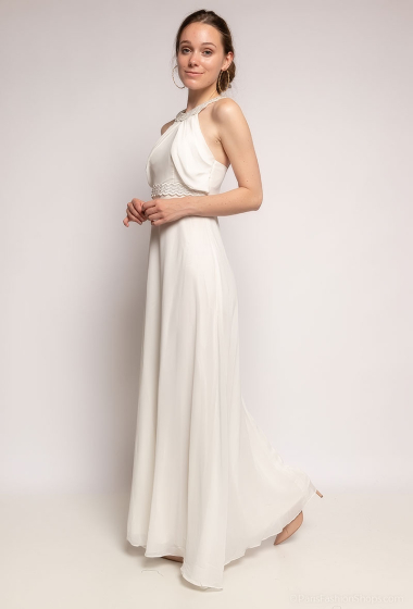 Grossiste Ashwi - Longue robe sans manches avec strass