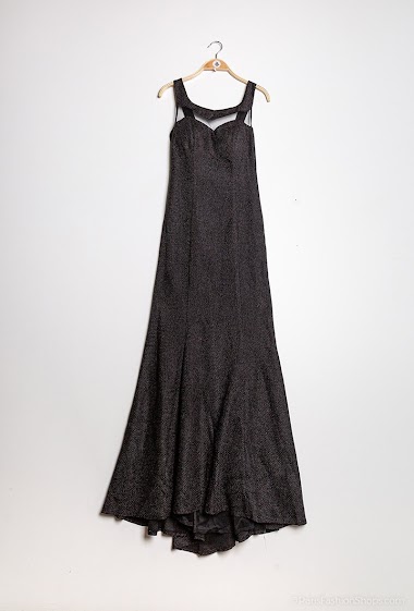 Grossiste Ashwi - Longue robe sirène à paillettes| Collection hiver 2021-2022