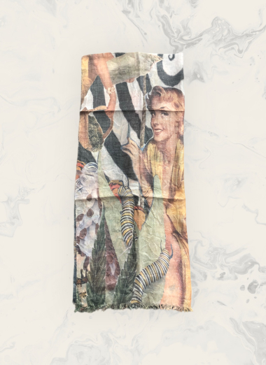 Wholesaler Astra - Lurex printed scarf