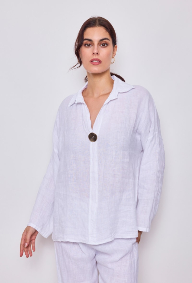 Wholesaler Astra - Linen top with button