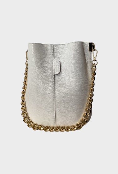 Wholesaler Astra - Bucket leather bag with chain